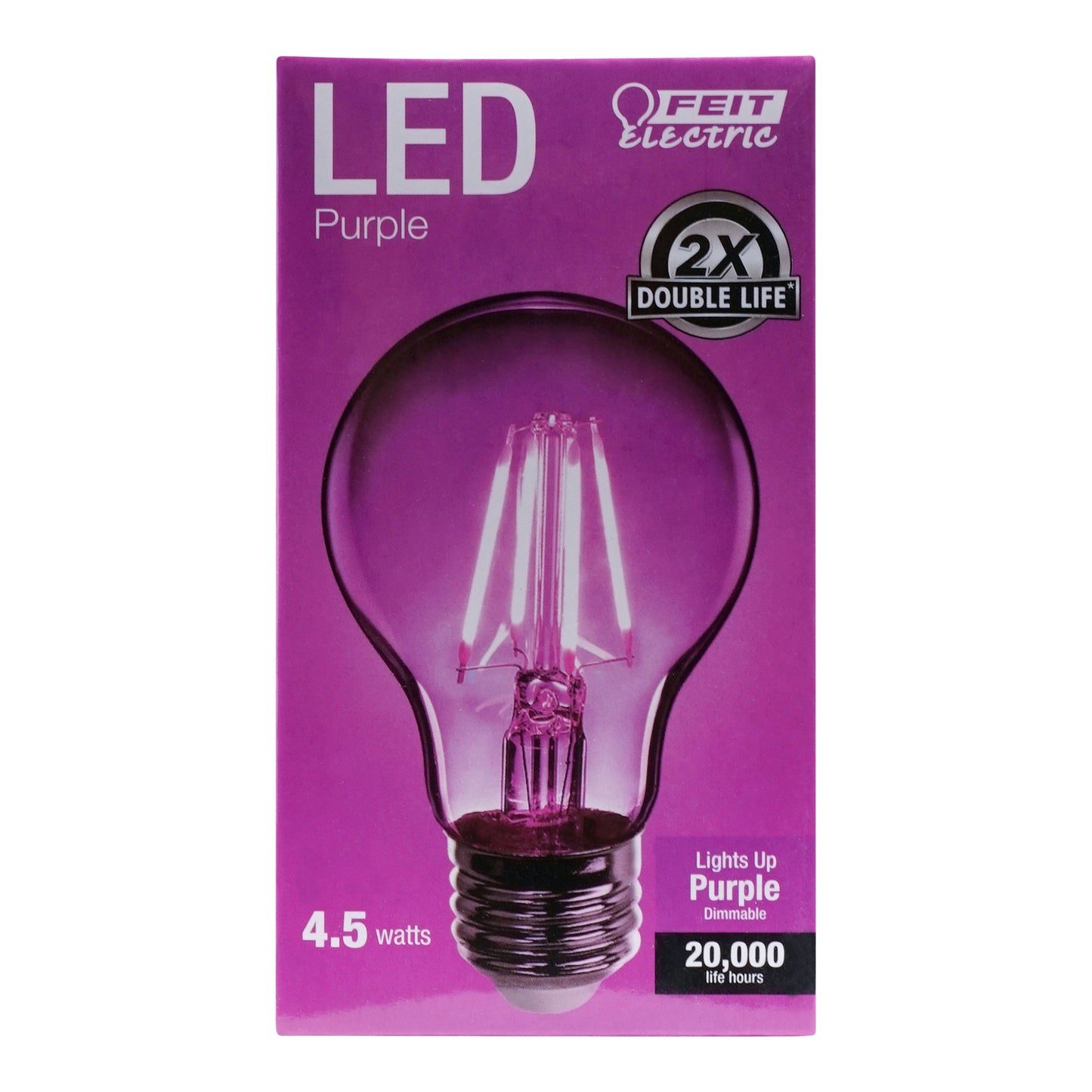 A19 Purple Filament LED Filament Light Bulb