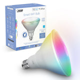 11.1W (90W Replacement) RGBW PAR38 E26 Base Dimmable Alexa Google Smart Wi - Fi Light Bulb - Worldwide Electric Supplies