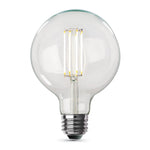 11W (100W Replacement) G40 E26 Dimmable Straight Filament Clear Glass Vintage Edison LED Light Bulb, Soft White - Worldwide Electric Supplies