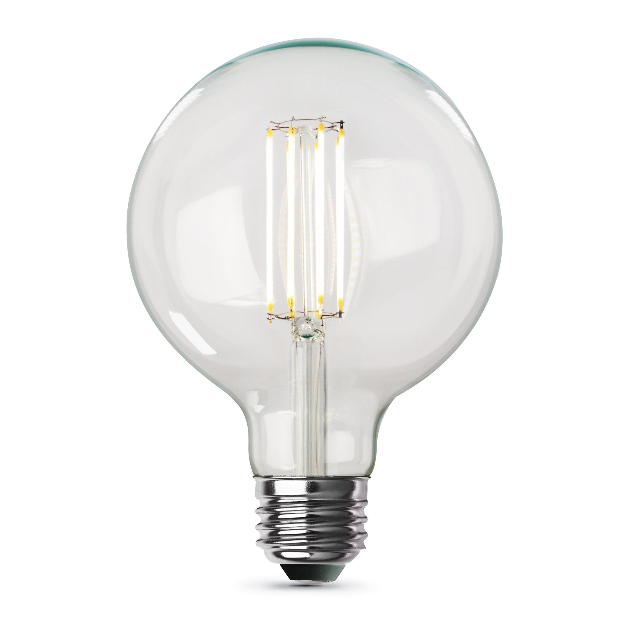 11W (100W Replacement) G40 E26 Dimmable Straight Filament Clear Glass Vintage Edison LED Light Bulb, Soft White - Worldwide Electric Supplies