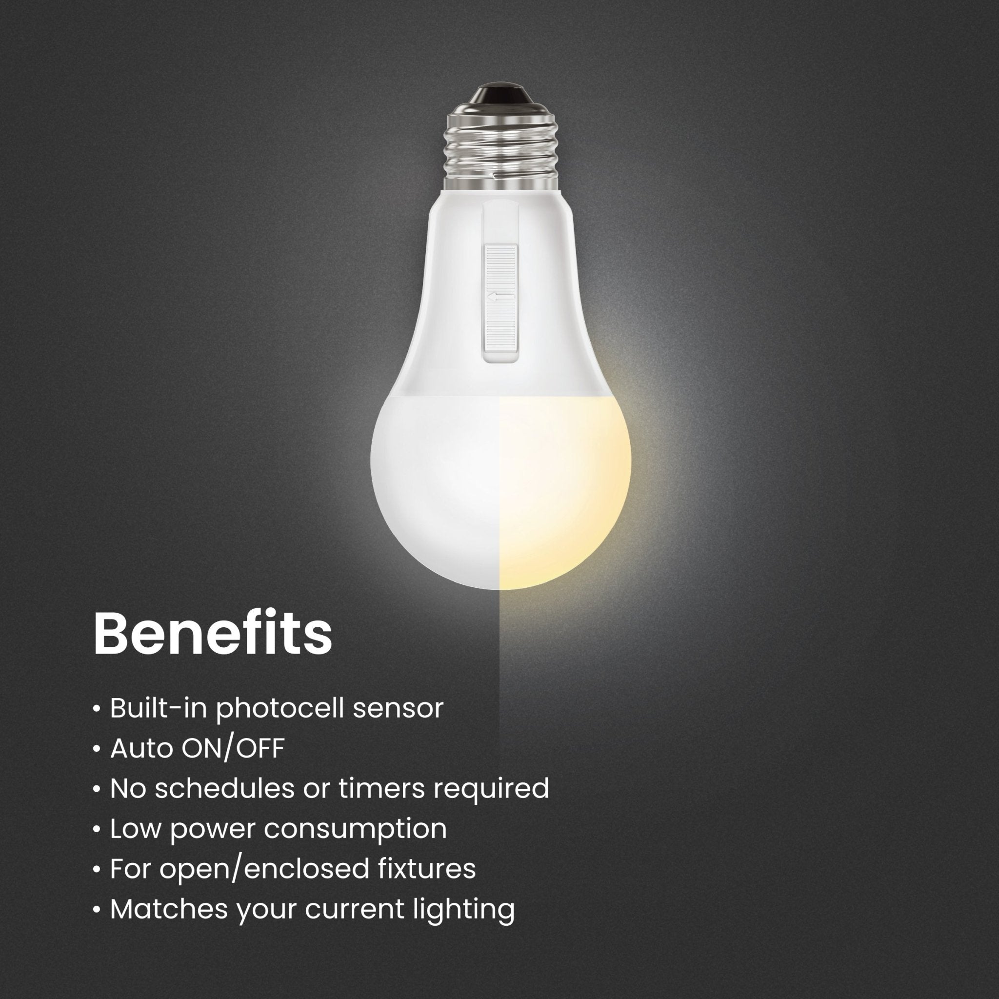 16.5W (100W Replacement) Adjustable White Dusk to Dawn LED Bulb - Worldwide Electric Supplies