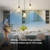 16.5W (100W Replacement) Adjustable White E26 Base Non - Dimmable Motion Sensor LED Bulb - Worldwide Electric Supplies