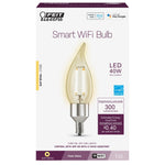 Feit Electric Smart WiFi Bulb packaging on a white background