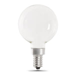 3.8W (40W Replacement) Soft White (2700K) G16 1/2 (E12 Base) Frost Filament LED Bulb (2 - Pack) - Worldwide Electric Supplies
