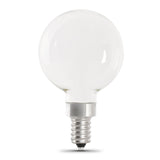 3.8W (40W Replacement) Soft White (2700K) G16 1/2 (E12 Base) Frost Filament LED Bulb (2 - Pack) - Worldwide Electric Supplies