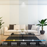 4 in. 7.2W (50W Replacement) Color Selectable LED Downlight With Night Light Mode - Worldwide Electric Supplies