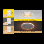 4 in. 7.2W (50W Replacement) Color Selectable LED Downlight With Night Light Mode - Worldwide Electric Supplies