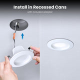 4 in. 75W Replacement Warm White (3000K) Dimmable LED Recessed Downlight - Worldwide Electric Supplies