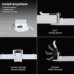 4 in. Selectable White (5CCT) High Output Integrated J - Box Recessed LED Downlight - Worldwide Electric Supplies