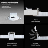 4 in. Selectable White (5CCT) High Output Integrated J - Box Recessed LED Downlight - Worldwide Electric Supplies