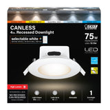 4 in. Selectable White (5CCT) High Output Integrated J - Box Recessed LED Downlight - Worldwide Electric Supplies