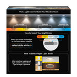 4 in. Tethered J - Box Selectable White (5CCT) LED Downlight With Night Light Mode - Worldwide Electric Supplies