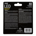4.5W (40 Watt Equivalent) Soft White Clear G 16 1/2 Globe Dimmable Light Bulb 2 Pack (BPG1640827/LED/2/CAN) - Worldwide Electric Supplies