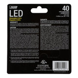 4.5W (40 Watt Equivalent) Soft White Clear G 16 1/2 Globe Dimmable Light Bulb 2 Pack (BPG1640827/LED/2/CAN) - Worldwide Electric Supplies