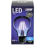 4.5W A19 Blue LED Filament Light Bulb - Worldwide Electric Supplies