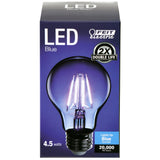 4.5W A19 Blue LED Filament Light Bulb - Worldwide Electric Supplies
