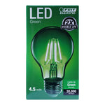 4.5W A19 Green Filament LED Filament Light Bulb - Worldwide Electric Supplies