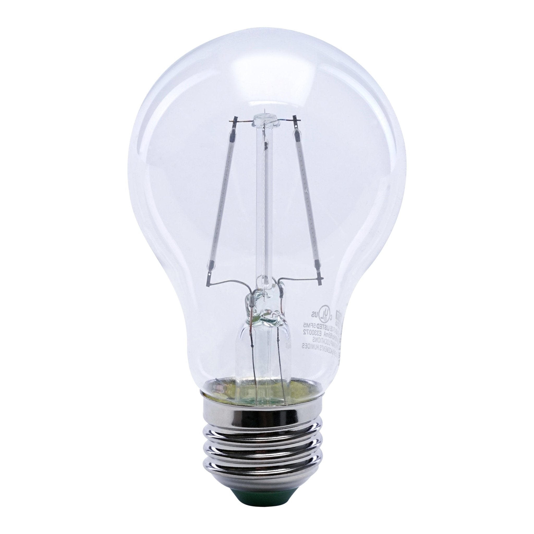 4.5W A19 Green Filament LED Filament Light Bulb - Worldwide Electric Supplies