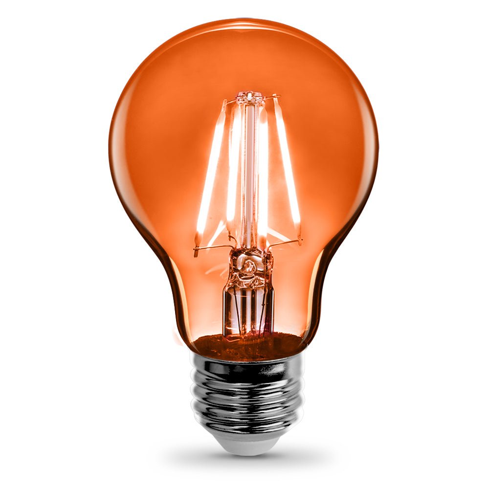 4.5W A19 Orange Filament LED Filament Light Bulb - Worldwide Electric Supplies