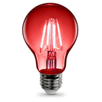 4.5W A19 Red Filament LED Filament Light Bulb - Worldwide Electric Supplies
