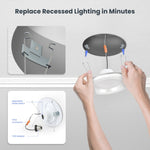 5 - 6 in. 11.1W (75W Replacement) Selectable White LED Downlight with Night Light - Worldwide Electric Supplies
