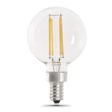 5.5W (60W Replacement) Bright White (3000K) G16 1/2 Filament LED Bulb (2 - Pack) - Worldwide Electric Supplies