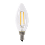 5.5W (60W Replacement) Daylight (5000K) E12 Base B10 Blunt Tip Enhance Filament LED (2 - Pack) - Worldwide Electric Supplies