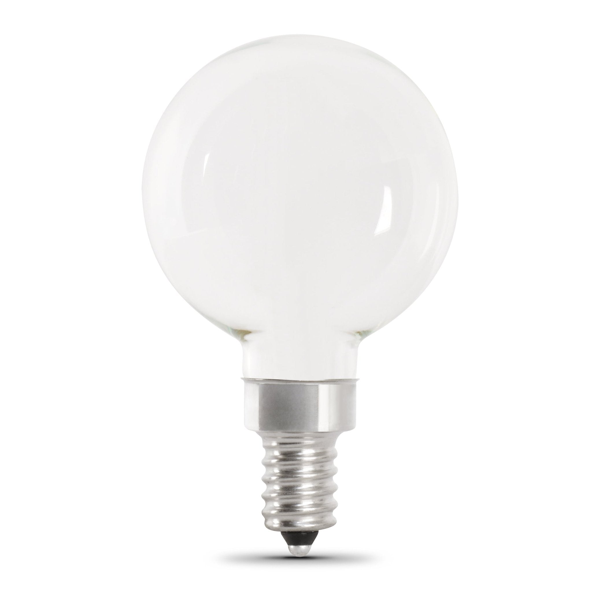 5.5W (60W Replacement) Daylight (5000K) E12 Base G16 1/2 Dimmable Enhance Glass Filament Globe LED Bulb (2 - Pack) - Worldwide Electric Supplies