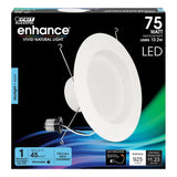 5/6 in. 75W Replacement Daylight (5000K) Dimmable Enhance LED Recessed Downlight - Worldwide Electric Supplies