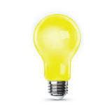5W (60W Equivalent) A19 E26 Base Yellow LED Bug Light - Worldwide Electric Supplies