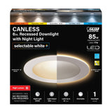 6 in. Tethered J - Box Selectable White (5CCT) High Output LED Downlight With Night Light Mode - Worldwide Electric Supplies