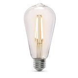 8.8W (60W Replacement) Soft White (2700K) E26 Base ST19 Dusk to Dawn Filament LED Light Bulb - Worldwide Electric Supplies