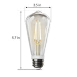 8.8W (60W Replacement) Soft White (2700K) E26 Base ST19 Motion Detection Filament LED - Worldwide Electric Supplies