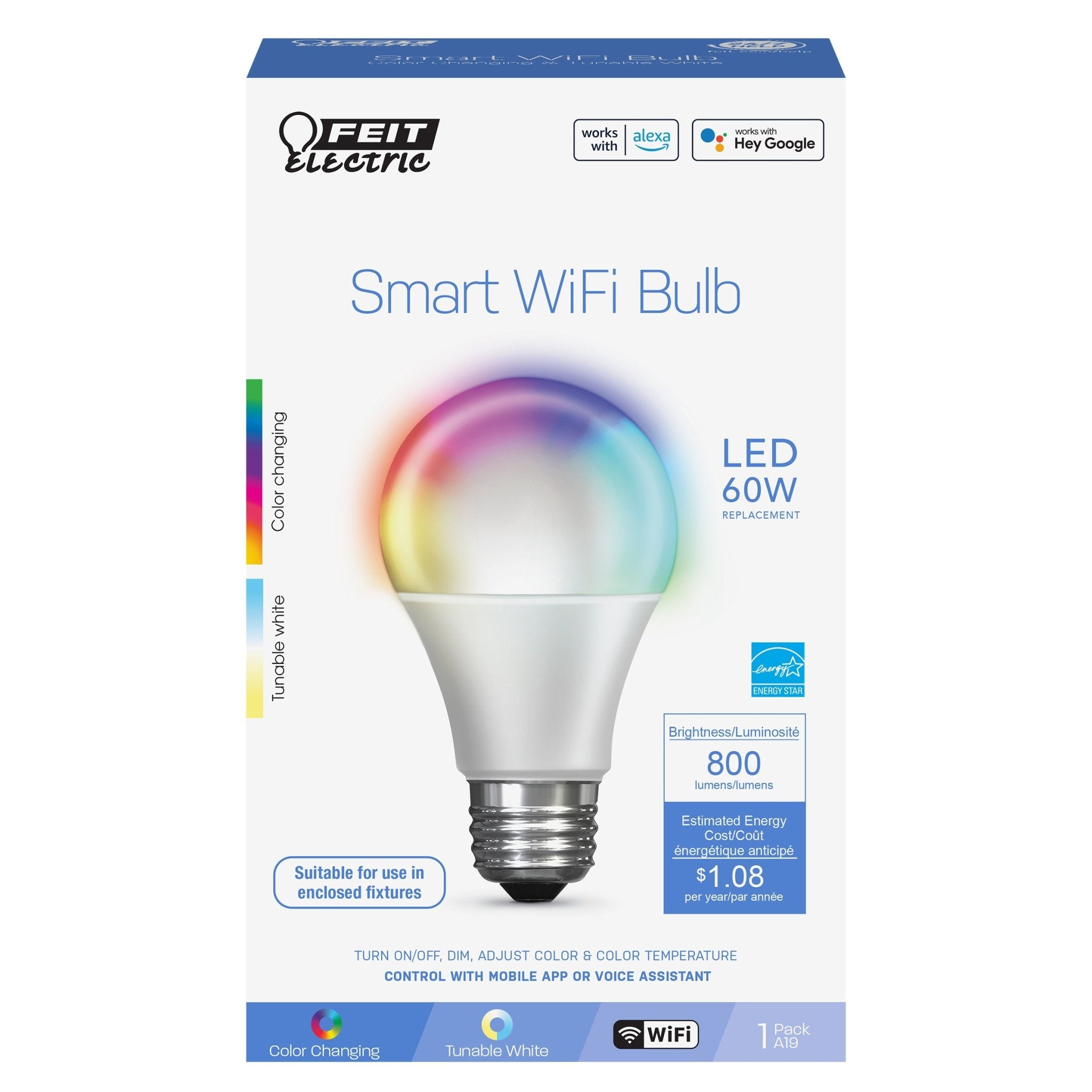 Foco WiFi LED RGB 9W