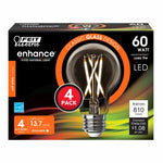 9W (60W Replacement) Soft White (2700K) A19 Shape (E26 Base) Filament LED Light Bulb (4 - Pack) - Worldwide Electric Supplies
