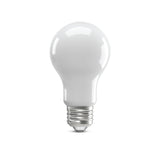 White light bulb on a white background