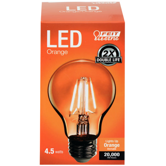 4.5W A19 Orange Filament LED Filament Light Bulb