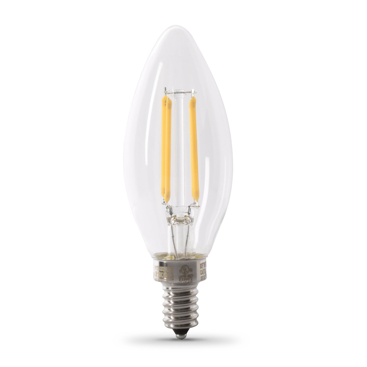 5.5W (60W Replacement) Clear B10 Dimmable Daylight Decorative LED Filament (6-Pack)