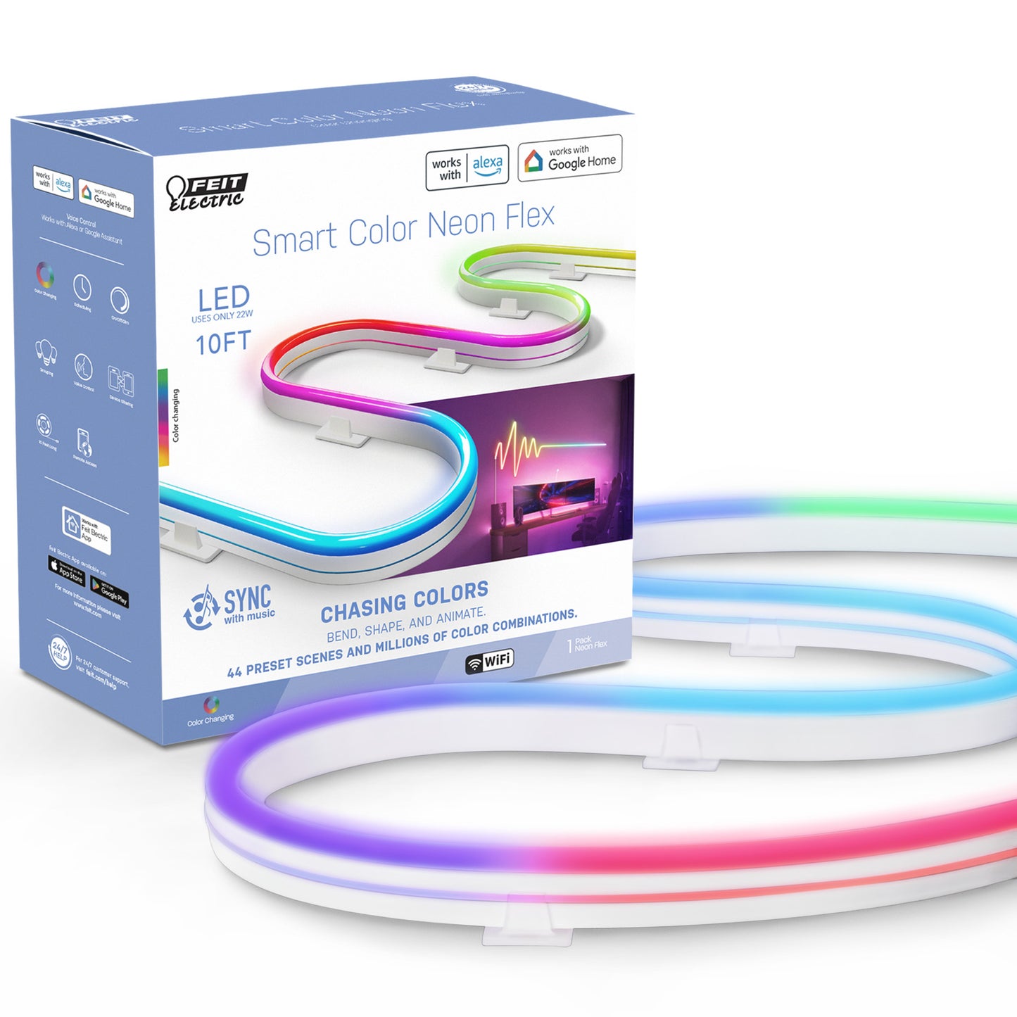 10 ft. Smart Color Neon Flex Rope Led Light