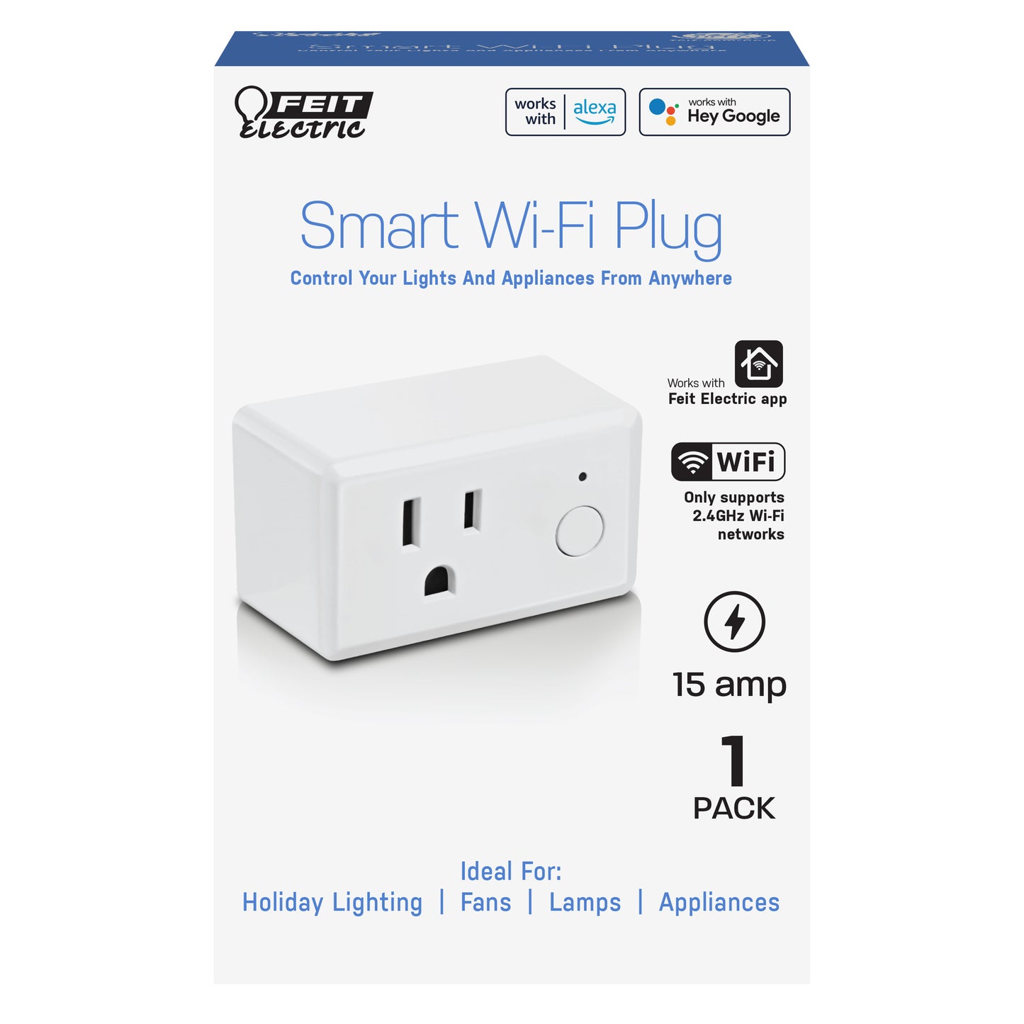 Indoor Smart Wi-Fi Wall Plug Alexa / Google