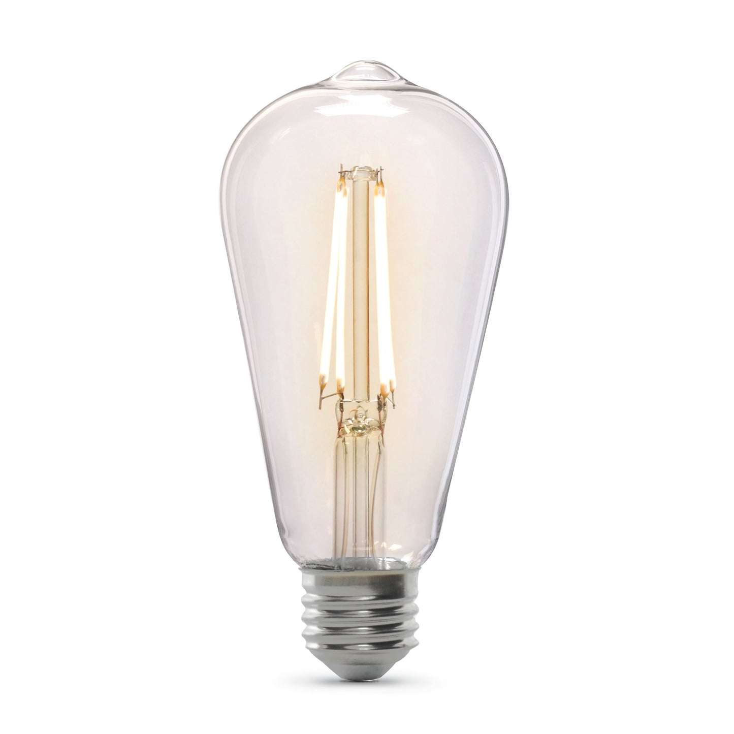 8.8W (60W Replacement) Daylight (5000K) E26 Base ST19 Dusk to Dawn Filament LED Light Bulb