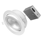 Feit Electric 6" Canless Adjustable Angle LED Downlight 65W Equiv Selectable White 5CCT J-Box 1 Pack - Worldwide Electric Supplies
