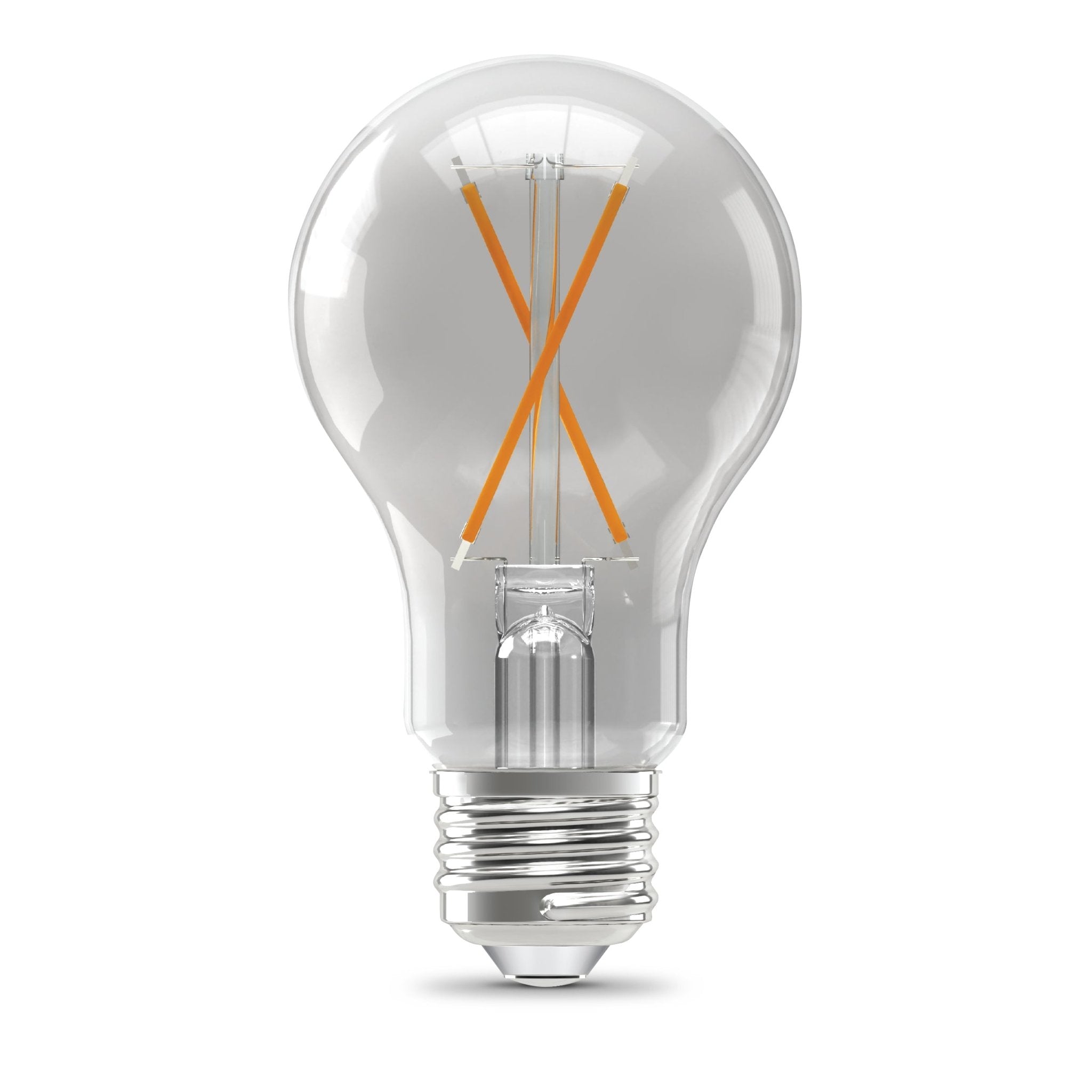 Feit Electric A19 Clear LED Bulb 40 Watt Replacement Neutral White 3500K E26 Base Dimmable 4 Pack - Worldwide Electric Supplies