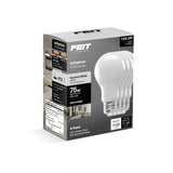 Feit Electric A19 Frost LED Bulb 75 Watt Replacement Neutral White 3500K E26 Base Dimmable 4 Pack - Worldwide Electric Supplies
