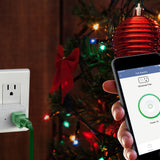 Indoor Smart Wi - Fi Wall Plug Alexa / Google - Worldwide Electric Supplies