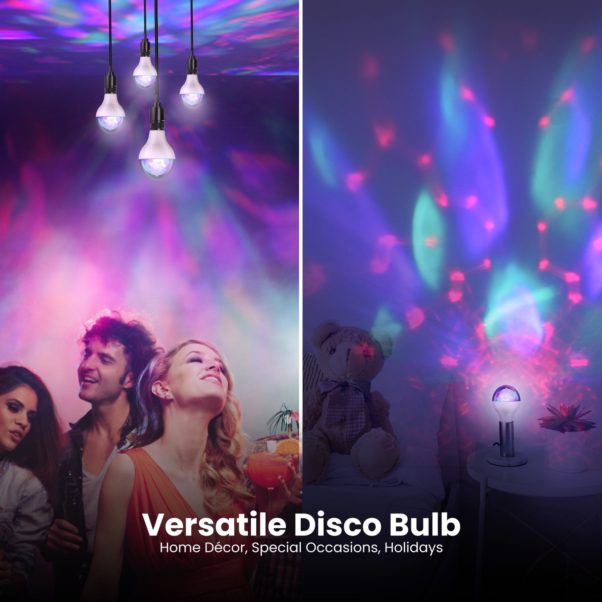 LED Multicolor Rotating Disco Light - Worldwide Electric Supplies