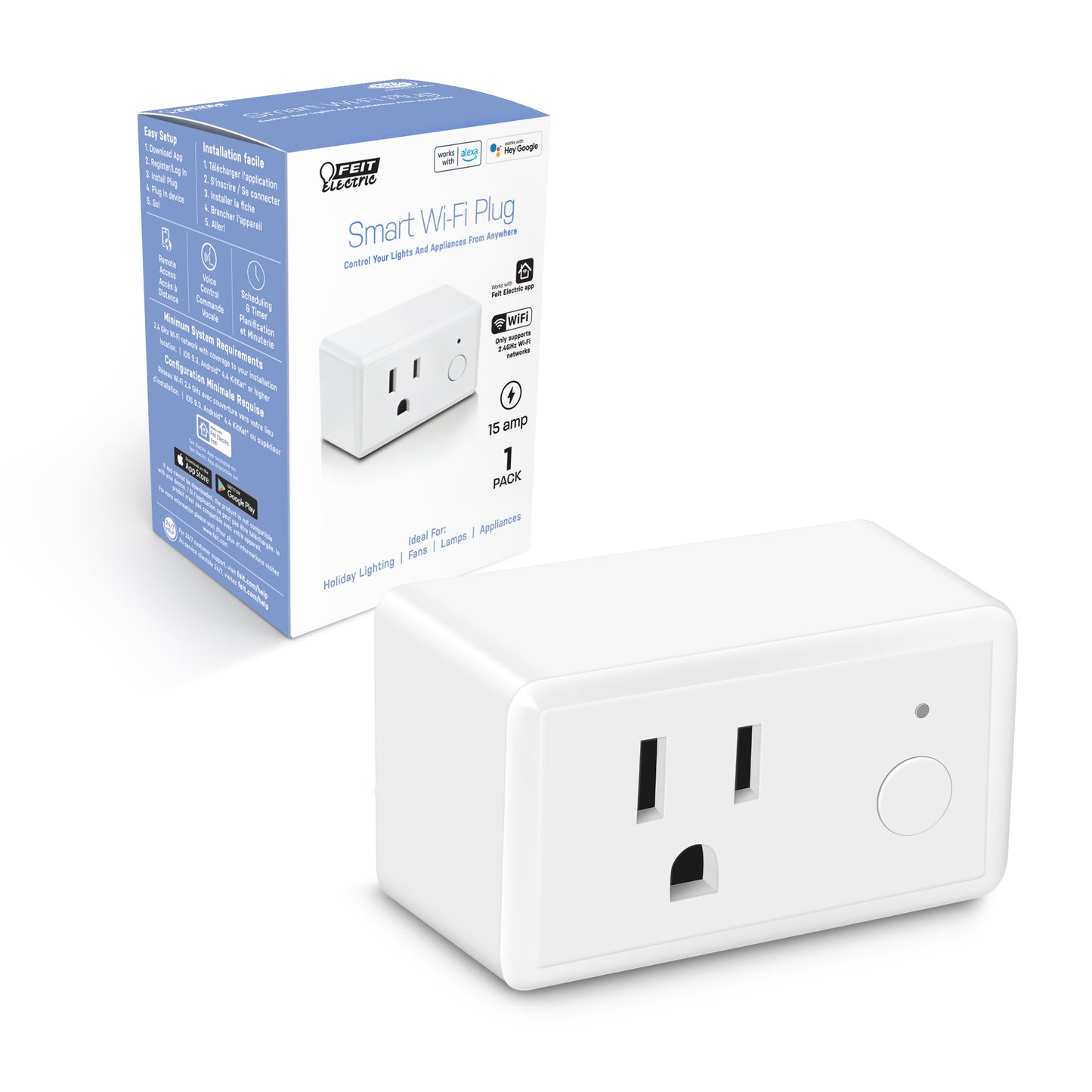 Indoor Smart Wi-Fi Wall Plug Alexa / Google