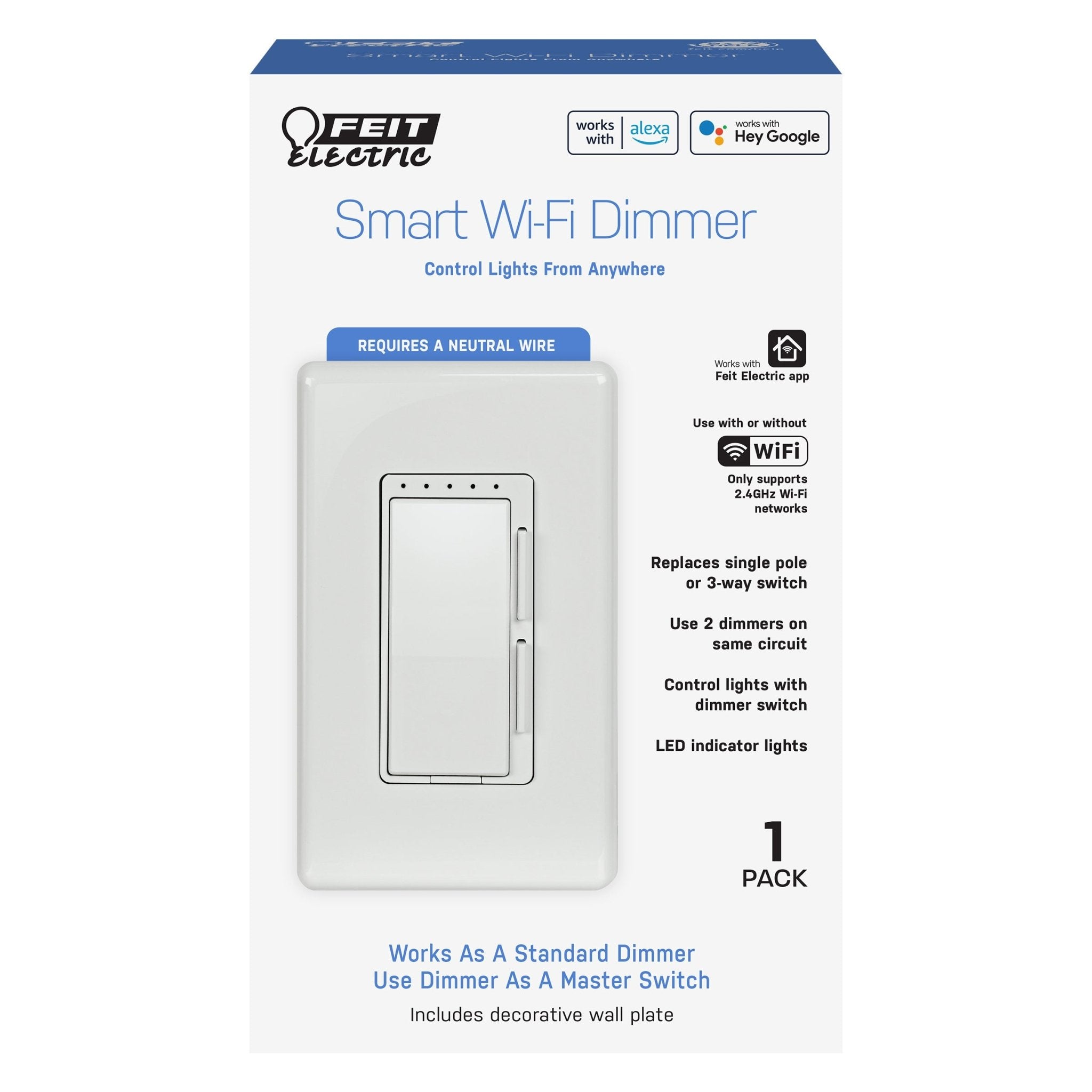 Smart Wi - Fi Dimmer - Worldwide Electric Supplies